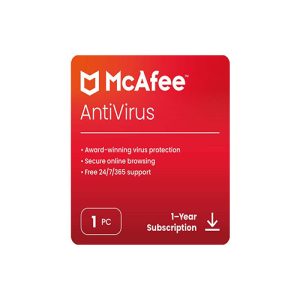 McAfee AntiVirus Protection | 1 PC – 2024